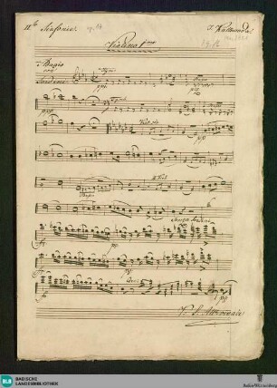 Symphonies - Don Mus.Ms. 2851 : orch; E|b; StrK 17