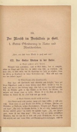 III. Der Mensch im Verhältnis zu Gott