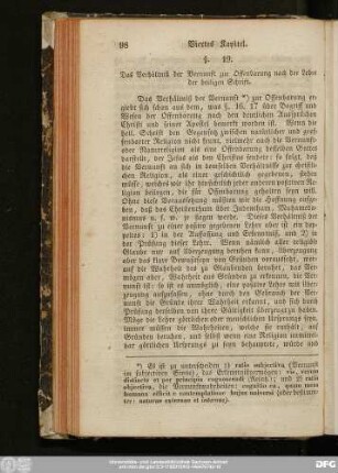 §. 19. Das Verhältniß der Vernunft zur Offenbarung nach der Lehre der heiligen Schrift.
