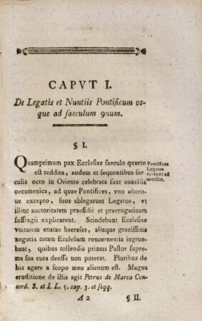 De legatis et nuntiis pontificum eorumque fatis et potestate commentatio historico-canonica