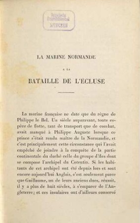 La France pendant la Guerre de Cent Ans : episodes historiques et vie privée aux 14e et 15e siècles, 1