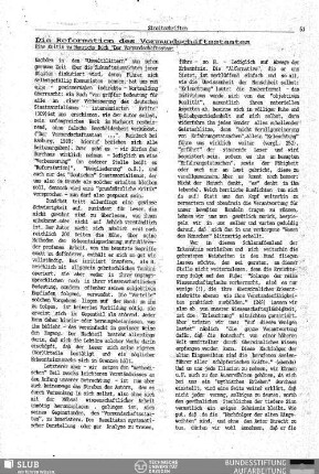 Die Reformation des Vormundschaftsstaates : eine Kritik zu Henrichs Buch "Der Vormundschaftsstaat"
