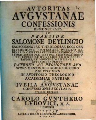 Autoritas Augustanae confessionis demonstrata
