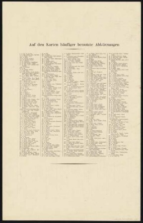 Bl. 00: Deckblatt mit Vorwort, Inhalt, ..., Abkürzungen, 1938