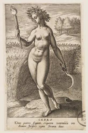 Ceres, aus der Reihe von de deis gentium imagines aliquot iconicae, aeneis tabulis (...)