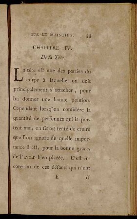 Chapitre IV. De la Tête.