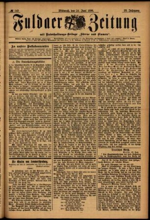 Ausgabe vom Mittwoch, den 24. Juni 1896.