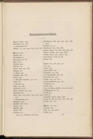 Autorenverzeichnis.
