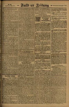 Zweite Ausgabe vom Samstag, den 15. März 1919.
