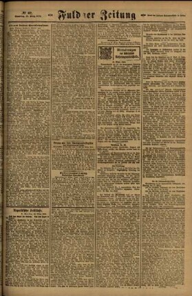 Zweite Ausgabe vom Samstag, den 15. März 1919.