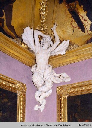 Serie von Stuckfiguren : Schreiender Satyr