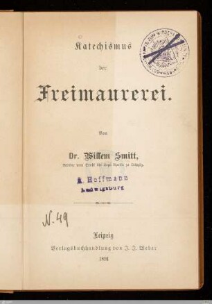 Katechismus der Freimaurerei