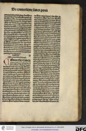 XXVIII. De conversione sancti Pauli.