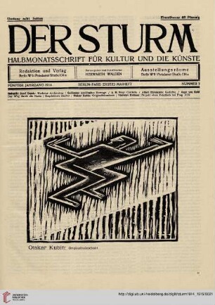 Nummer 3 (Erstes Maiheft 1914)