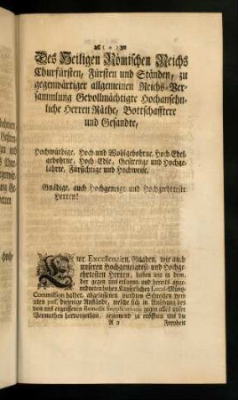 3-13, Des Heiligen Roemischen Reichs Churfuersten ...