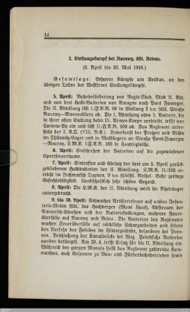 2. Stellungskampf bei Nauroy, östl. Reims