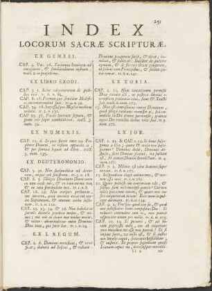 Index Locorum Sacræ Scripturæ