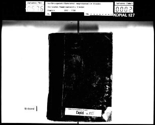 Missivenbuch / Alte Aufschrift: "Meysnisch Copial"