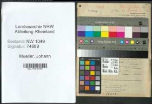 Entnazifizierung Johann Mueller , geb. 05.05.1902 (Arbeiter)