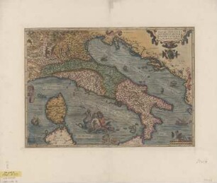 Karte von Italien, 1:2 400 000, Kupferstich, 1579