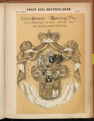 Taf. 91. Fürsten Sapieha - (Kodénski)