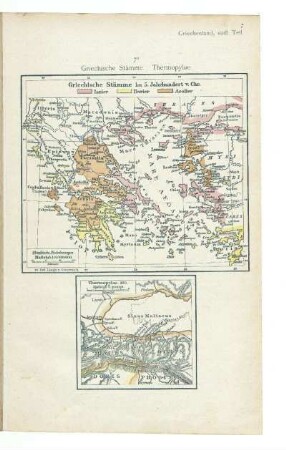 Griechische Stämme. Thermopylae