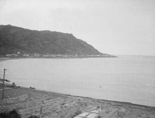 Westküste zwischen Honto (heute Newelsk) und Maoka (heute Cholmsk) : Blick auf die Newelskoi-Bucht des Japanischen Meeres
