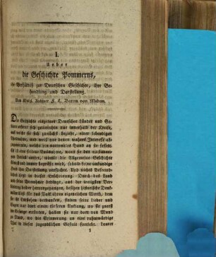 Baltische Studien : pommersche Jahrbücher für Landesgeschichte ; zugleich Mitteilungsorgan der Historischen Kommission für Pommern und der Arbeitsgemeinschaft für Pommersche Kirchengeschichte e.V.. 1. 1832