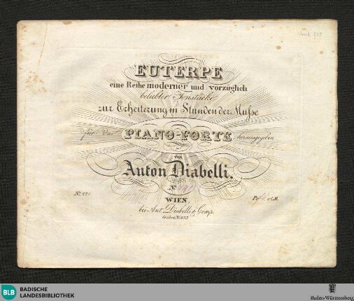 Zweites Potpourri nach Motiven der Oper: Vielka von G. Meyerbeer
