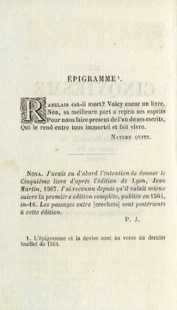 Épigramme