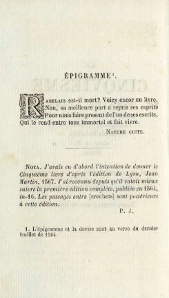 Épigramme