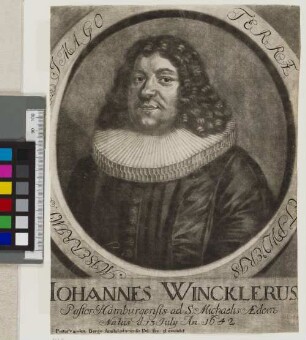 Iohannes Wincklerus, Pastor Hamburgensis ad S. Michaelis Aedem
