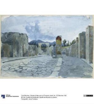 Strada di Mercurio in Pompeii