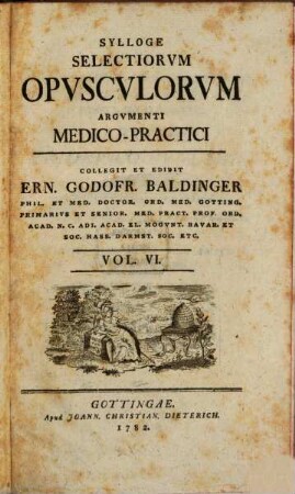 Sylloge Selectiorvm Opvscvlorvm Argvmenti Medico-Practici, 6