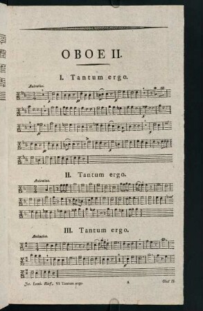 Oboe II. Tantum ergo.
