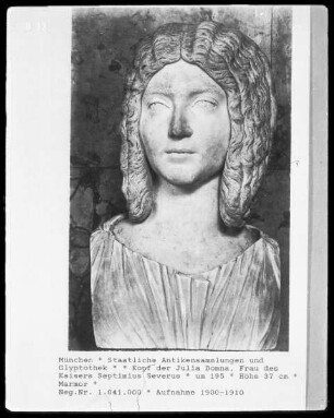 Kopf der Julia Domna, Frau des Kaisers Septimus Severus