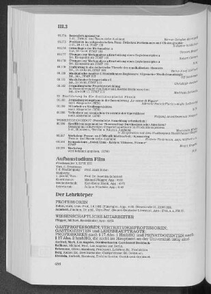 Aufbaustudium Film