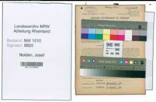Entnazifizierung Josef Nolden , geb. 30.03.1876 (Arbeiter)
