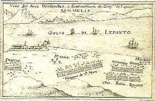 WHK 6 Ungarisch-Türkischer Krieg von 1683-1699 bis zum Frieden von Carlow: Zwei Dardanellen bei der Belagerung im Golf von Lepanto, 1687