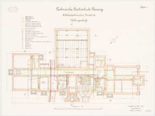 Elektrotechnisches Institut der Technischen Hochschule Danzig: Grundriss KG 1:100