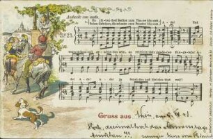 Es ritten drei Reiter zum Thore hinaus, Ade! [...]