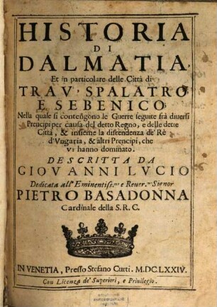 Historia di Dalmatia