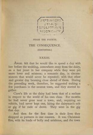 Tess of the d'Urbervilles : a pure woman, Vol. II