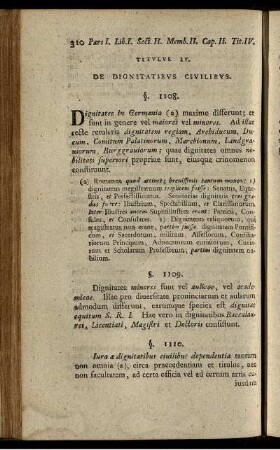 Titulus IV. De Dignitatibus Civilibus.