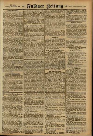 Zweite Ausgabe vom Samstag, den 23. November 1918.