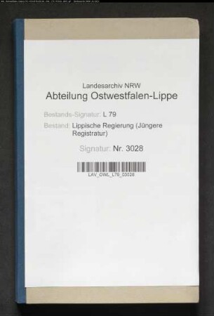 Abzugsgraben der Anstalt Lindenhaus neben der Landeschaussee Lemgo-Brake