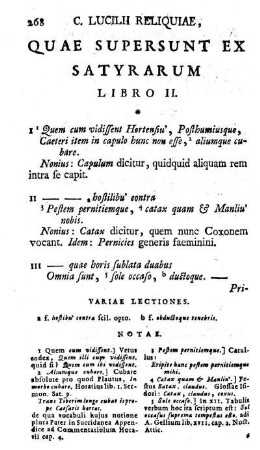 Quae supersunt Ex Satyrarum Libro II.