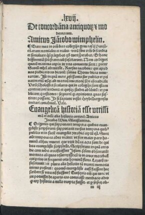 De concordantia antiquorum et modernorum.