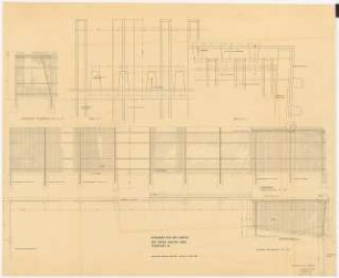 Garten Walter Dirks, Frankfurt/Main: Detailplan Rankwand 1:20 1:1