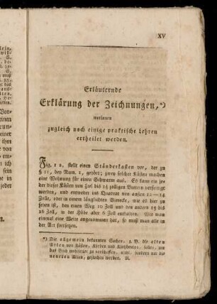 Erläuternde Erklärung der Zeichnungen, worinnen zugleich noch einige praktische Lehren ertheilet werden.